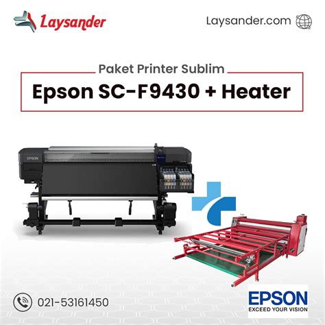 Jual Paket Printer Sublim Epson SC F9430 Heater Laysander