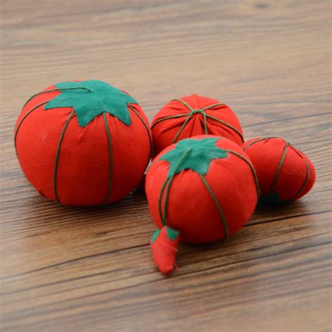 Red Tomato Shaped Diy Craft Needle Pin Cushion Holder Sewing Etsy