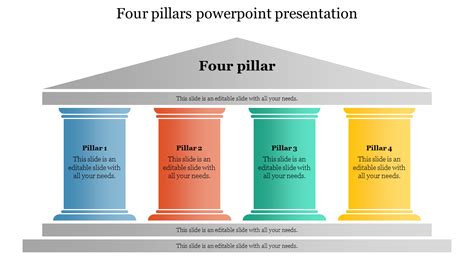 Four Pillars Powerpoint Template 57 Koleksi Gambar