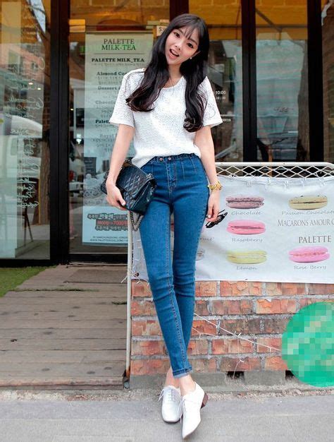 Pin By Giles Lee On Asian Jean And Skinny Jeans 청바지and스키니진 High Waisted