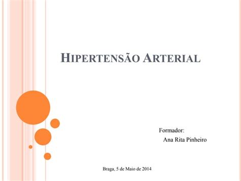 Hipertensão Arterial Powerpoint Ppt