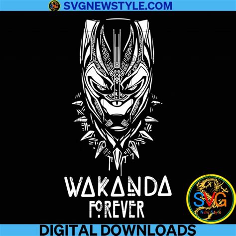 Wakanda Forever Svg Files For Cricut PNG EPS DXF Svg Cut Files For