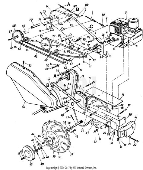 Mtd Rear Tine Tiller Parts Diagram