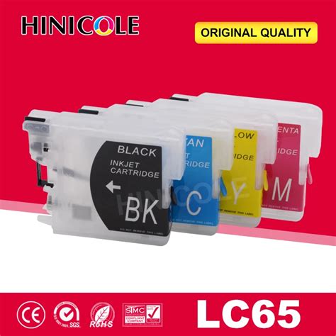 Hinicole Ink Cartridge Refillable For Brother LC 65 XL For LC 16 38 61