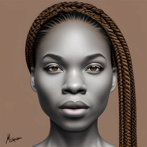 Hyper Realistic African American Woman · Creative Fabrica