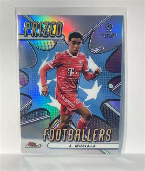 2022 23 TOPPS FINEST Uefa Jamal Musiala Prized Footballers Pf 8 Bayern