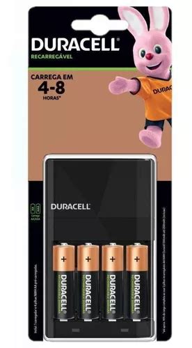 Carregador Duracell 4 Pilhas Aa 2500 Recarregável Dx1500 Frete grátis