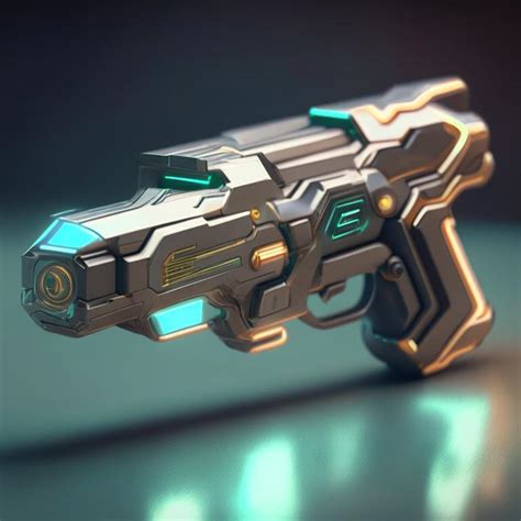 Futuristic pistol by Pickgameru on DeviantArt