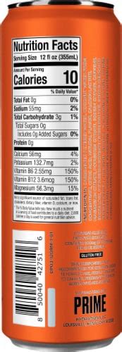 Prime Orange Mango Energy Drink Can Fl Oz Frys Food Stores