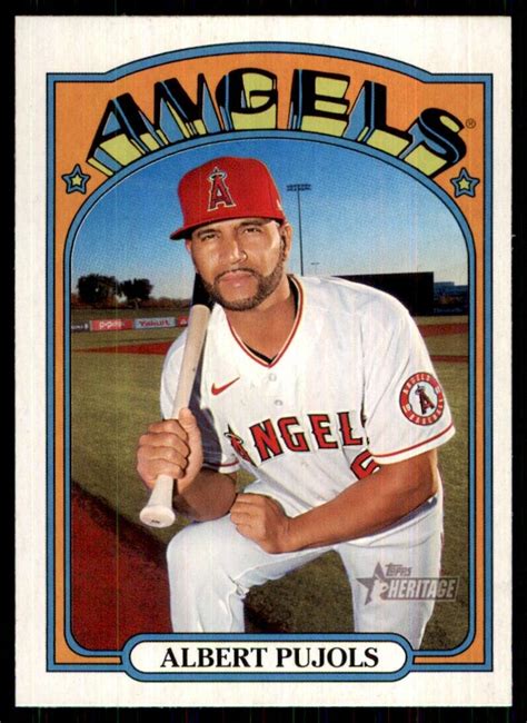 2021 Topps Heritage Albert Pujols Los Angeles Angels 189 EBay