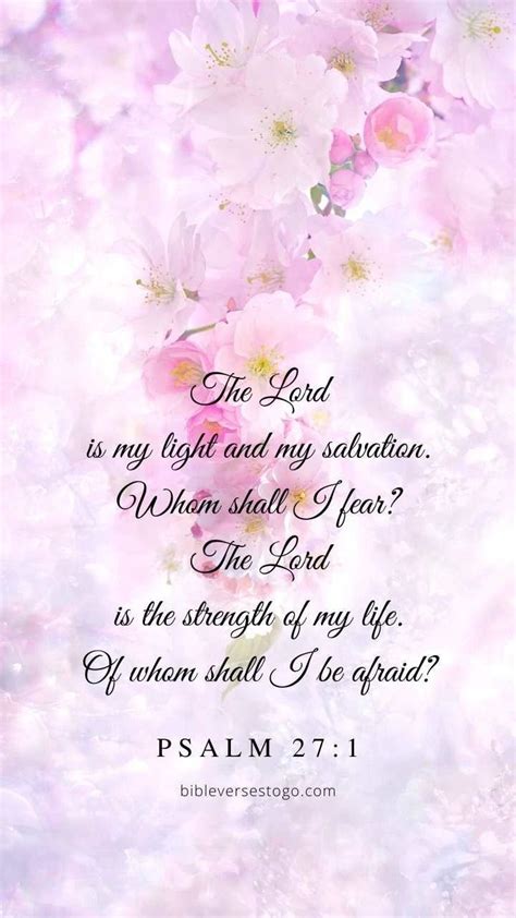 Cherry Blossom Psalm 271 Flower Bible Verse Psalms Bible Verse