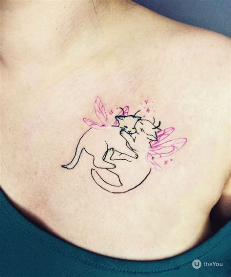 belly button tattoo cat 7