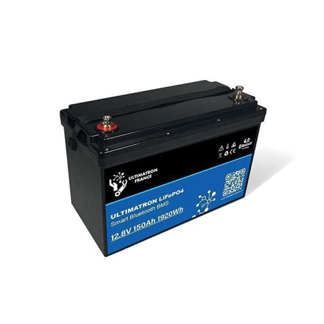 Ultimatron Batterie Lithium 12 8V 150Ah PRO LiFePO4 Smart BMS Avec