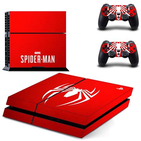 Spiderman Spider Man PS4 Skin Sticker Decal for Sony PlayStation 4 Console and 2 controller ...