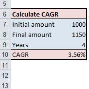 How To Calculate Compound Annual Growth Rate In Excel