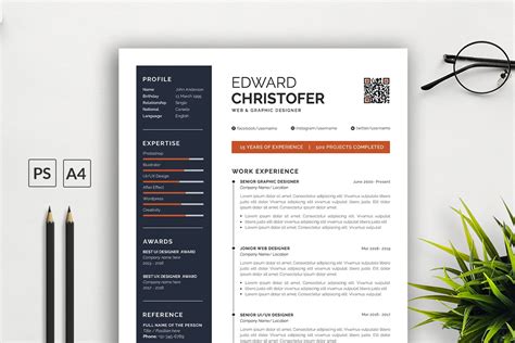 Portfolio Resume Template - Design Cuts