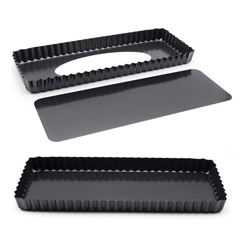 Spring Park 14 Inch Rectangular Tart Pan With Removable Bottom Non