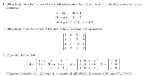 Solved 4 5 Points Suppose A And B Are Square Matrices Of