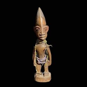 African Sculpture Tribal Art Wooden Carved Statue Tribal Wood Primitive