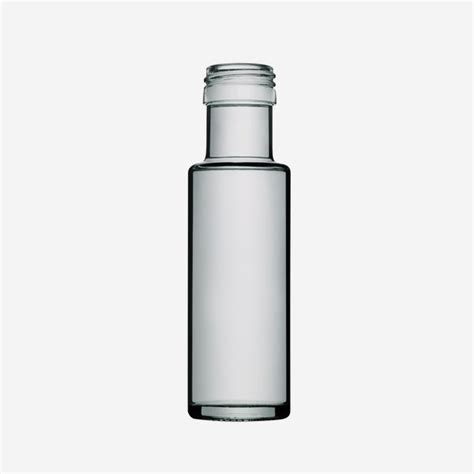 Kleine Dorica Flasche 100ml aus Weißglas Spezialform online kaufen