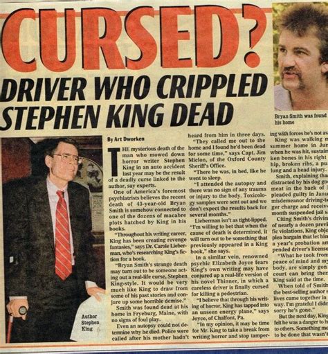 Stephen King Driver Who Ran Into Him Found Dead Sometimes There Is