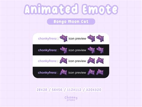 Animated Emotes Bongo Cat Emote Twitch Emote Discord Emote Etsy