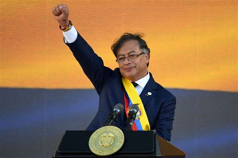 In Colombia, Gustavo Petro is sworn in and becomes the country's first ...