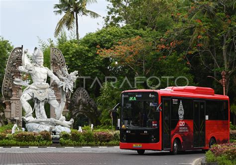 Shuttle Bus Listrik Ktt G Antara Foto