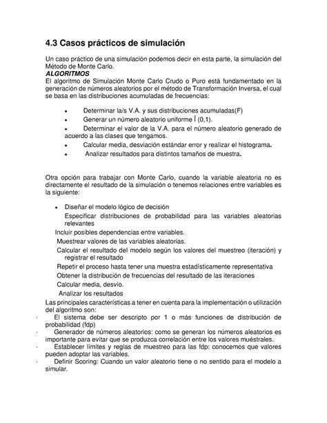 Casos Pr Cticos De Simulaci N Casos Pr Cticos De Simulaci N Un