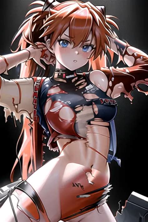 Dopamine Girl Asuka Langley From Neon Genesis Evangelion In A Ripped