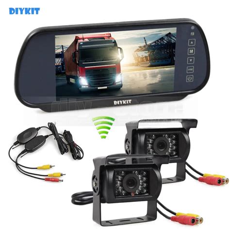 Diykit Wireless Inch Hd Mirror Monitor Car Monitor Waterproof Ccd Rear