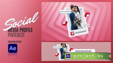 Videohive Social Media Profile Pinterest 48110401 Project For After Effects