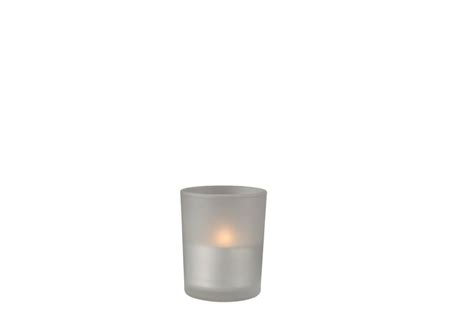 Tealight Holder White Frosted Glass Chaircovers Over All