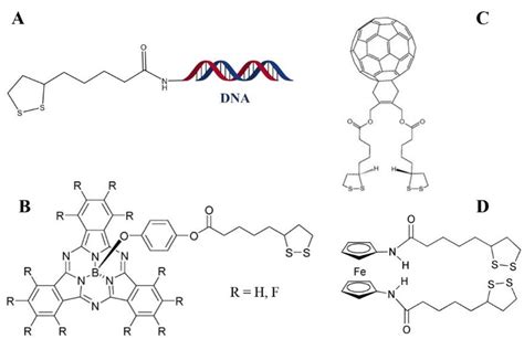 5: Some examples molecules Functionalized thioctic acid used to form ...