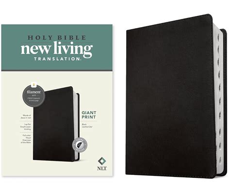 Buy Nlt Giant Print Bible Filament Edition Black Indexed New Living