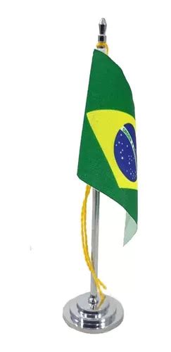 Mini Bandeira Mesa Do Brasil Cm De Mastro Poli Ster Mercadolivre