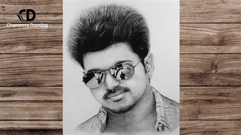 How To Draw A Thalapathy Vijay Step By Step Drawing Tutorial