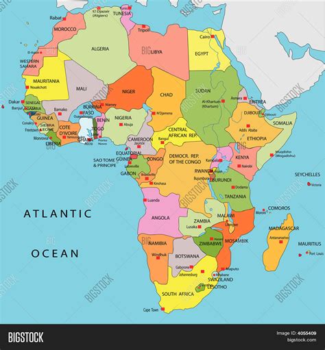 Large Map Africa With Countries – Topographic Map of Usa with States