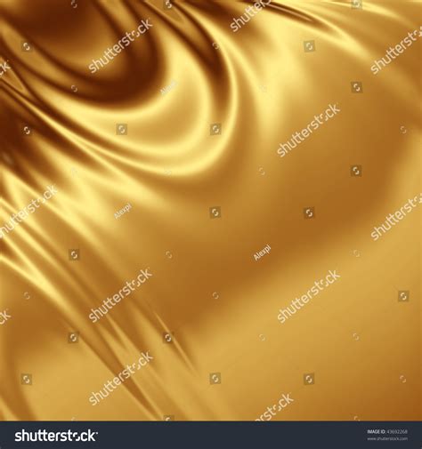 Gold Satin Fabric Stock Photo 43692268 : Shutterstock