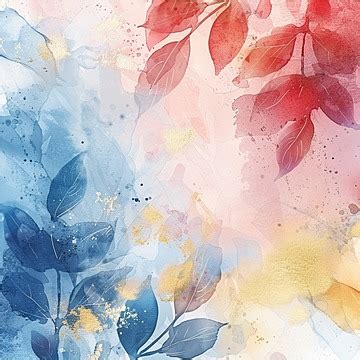 Floral Colourful Watercolour Background Watercolor Background