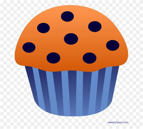 Muffin Blueberry Clip Art - Bookworm Clipart - FlyClipart