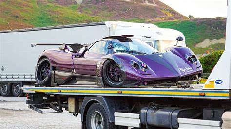 Ex-Lewis Hamilton Pagani Zonda 760 LH crashed, driver is ok