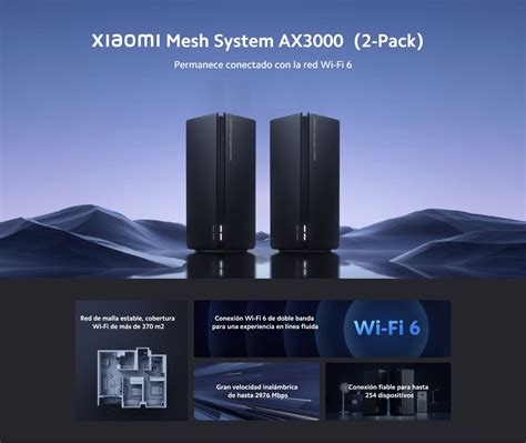 Xiaomi Mesh System AX3000 2 Pack Sistema Mesh Shopmi Peru