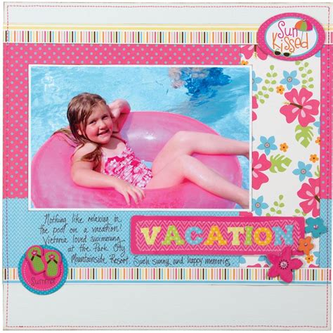 Vacation Featuring Makin Waves From Imaginisce Vacation Scrapbook Summer