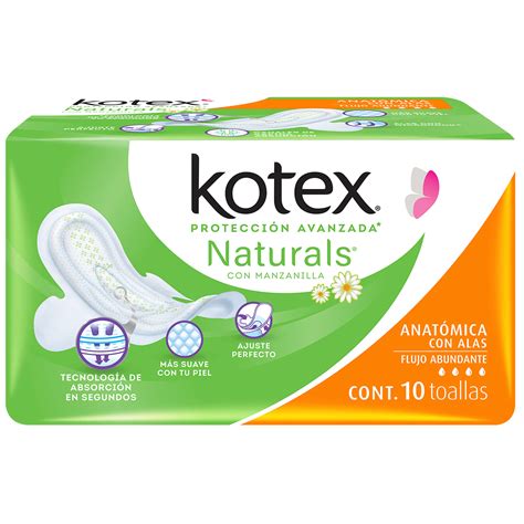 KOTEX NATURALS ALAS C 10 CJM