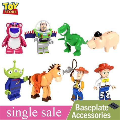 Toy Story Building Blocks Minifigure Buzz Lightyear Hug Dragon