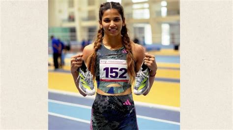 Jyothi Yarraji Wins Indias First Medal At Asian Indoor Athletics