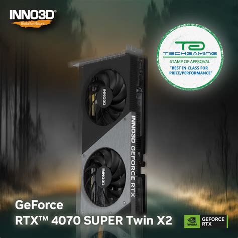 Inno3d Geforce Rtx 4070 Super Twin X2 Gets Price Performance Award From Techgaming Inno3d