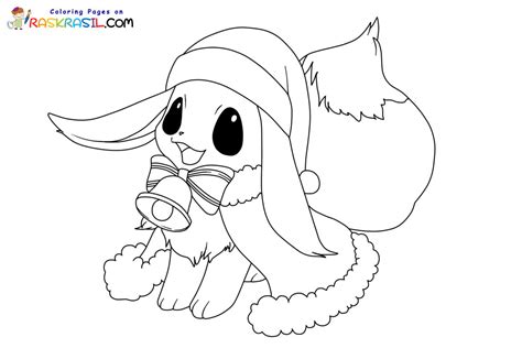 Coloriage Noël Pokémon à Imprimer