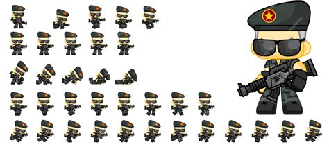 Soldier Sprite Sheet Png